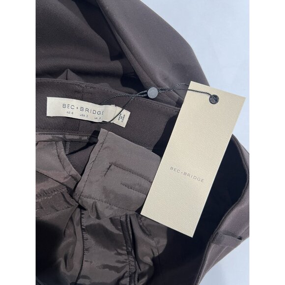 Bec + Bridge Wide Leg Dress Pants in Brown - Picture 5 of 5